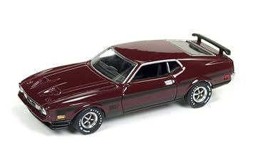 Auto World 1972 Ford Mustang Mach 1 Hard Top Red Awsp011 24a 1 64 Scale Diecast Model Toy Car Amazon In