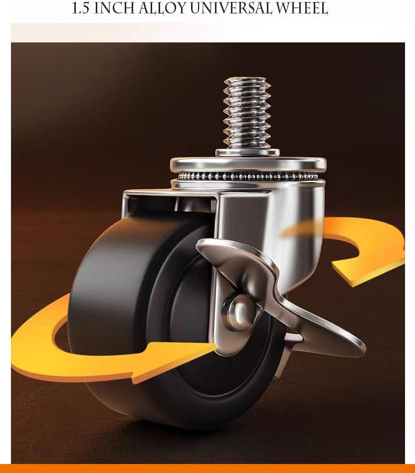 4 Tier Foldable Rolling Cart Metal,Mesh Organization Utility Cart,Rolling Storage Organizer,with Handle and Wheels,for Kitchen Living Room Office,Black (48.2 * 17.3 * 15in)