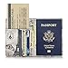 EpicGadget RFID Blocking Premium Leather Passport Holder Travel Wallet Cover Case (Eiffel Tower)