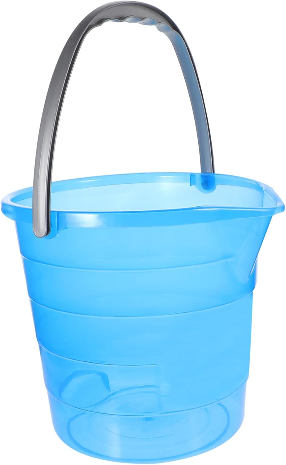 12L Portable Plastic Water Bucket with Handle Thickened Wash Bucket for Home Bathing Dormitory Use and Laundry
