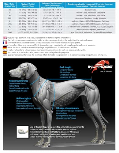 Universal-Hundegeschirr Inlandsis Polar Quest X-Back – Leicht, Ergonomisch und Robust – Canicross, Cani-MTB, Spaziergänge und Wanderungen (Hund 15kg)