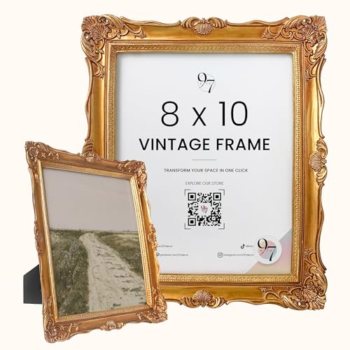 97 Decor Gold Vintage Picture Frames 8x10 - Antique Gold