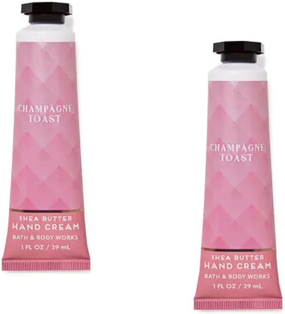 Bath & Body Works Shea Butter Hand Cream Travel Size1.0 Fluid Ounce, 2-Pack (Champagne Toast)