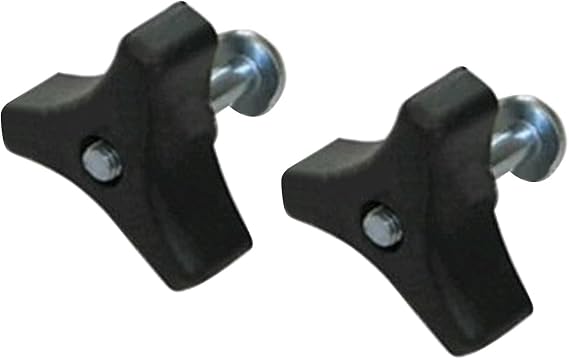 2Pcs Lawn Mower Handle Bolts,Triangle Knob Nut Screw Set for Most Mowers