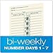 TOPS Time Cards, Bi-Weekly, 2-Sided, Numbered Days, 3-1/2
