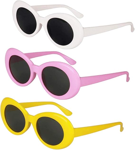 Amazon ゴーグルサングラス サングラス ゴーグル カップル 厚いフレーム オーバルボール 3個セット サングラス ファッション眼鏡 通販