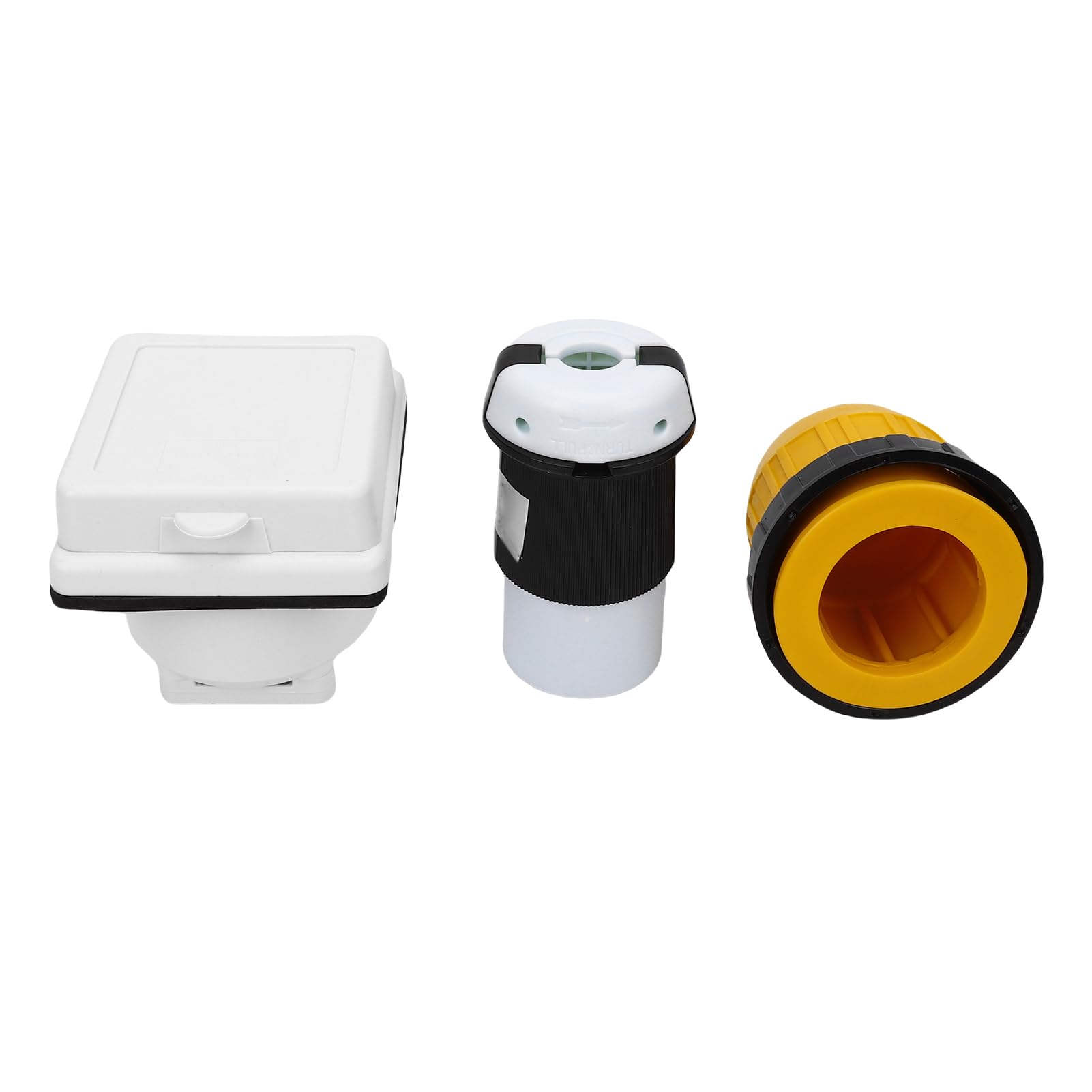 Marhynchus 30A RV Power Inlet Outlet Kit Shore NEMA L5 30P Connettore Maschio e NEMA L5 30R Connettore Femmina con Anello di Bloccaggio Copertura Protettiva per Carovane