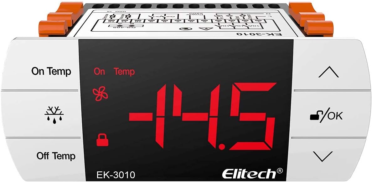 Elitech EK-3010 Digital Temperature Controller angled view