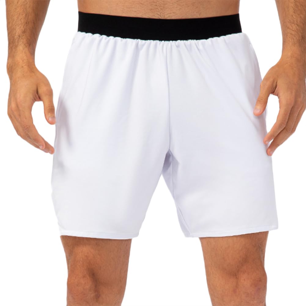 HSQSMWJ Breathable Elastic Fitness Training Basketball Gym Men Shorts Side Pocket Quick Dry Sports Sweat