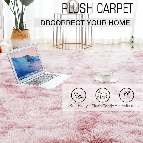 Tapis pour salon pelucheux couverture de chambre bleu