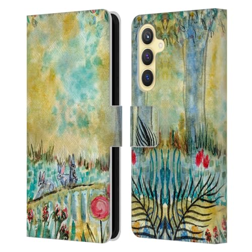 Carcasa de Cuero Tipo Libro Samsung S23 FE 5G con diseño sofisticado Head Case Designs Wyanne