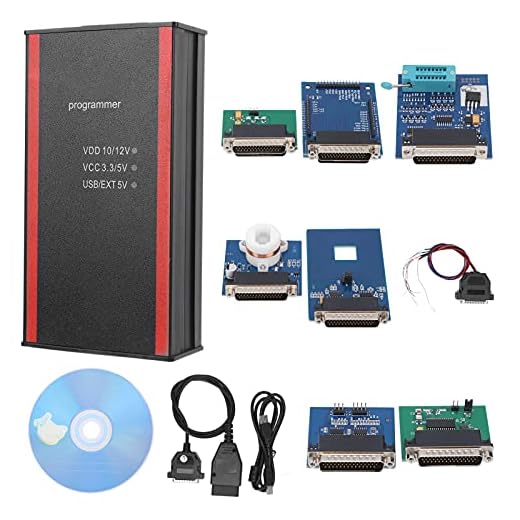 Programmerare, bilprogrammerare, 12 st/set Programmeringssats med kompletta adaptrar för Iprog Pro 2019 V85 för Windows Xp/vista/7/8