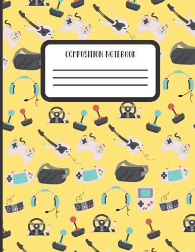 Kids Video Game Themed Composition Notebook