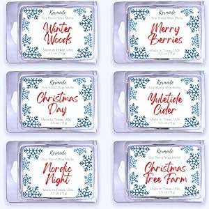 Kermode Christmas Wax Melts - 6 Amazing Winter Scents for Christmas Wax Warmer - 36 Holiday Scented Wax Cubes - Soy Wax Blend - 15 oz Kermode Christmas Wax Melts 6 Amazing Winter Scents for Christmas Wax Warmer 36 Holiday Scented Wax Cubes Soy Wax Blend 15 oz