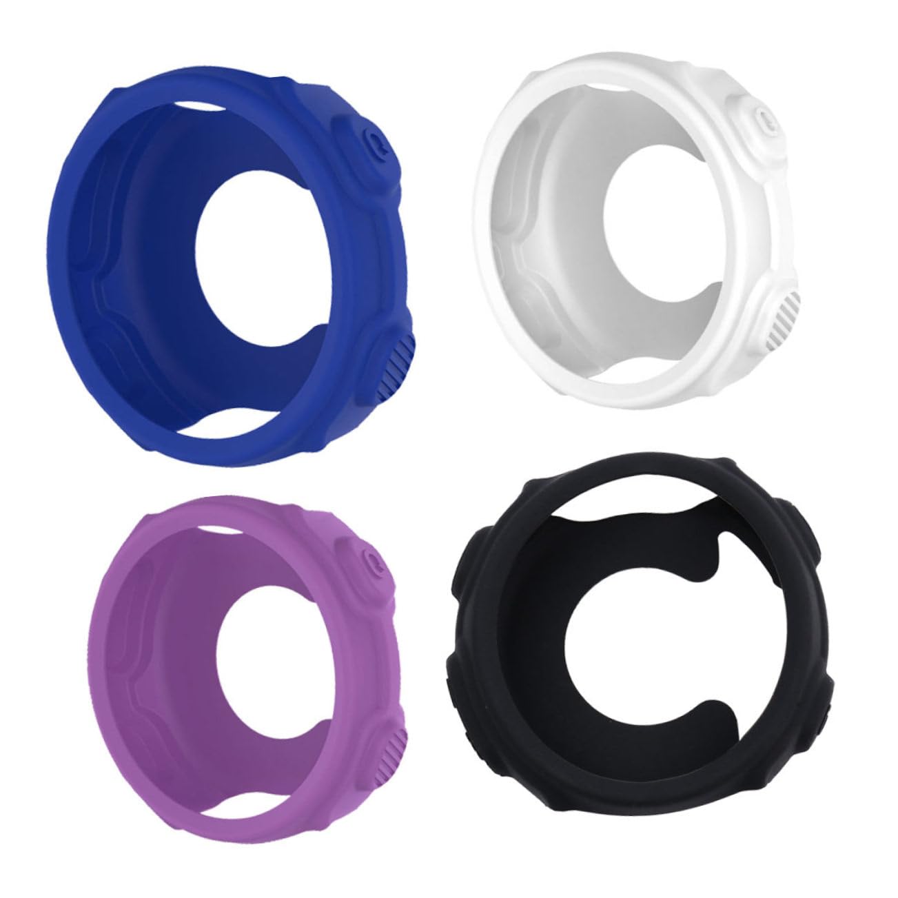 Protector silicona para Forerunner carcasa ligera compatible con reloj inteligente pack 4 piezas 8