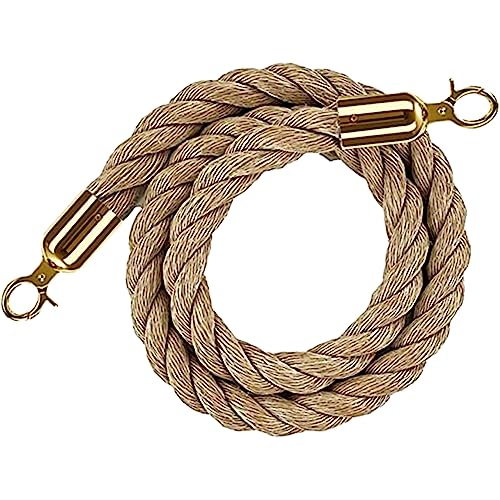 Corde en jute robuste de 3m pour barrière chic et protection