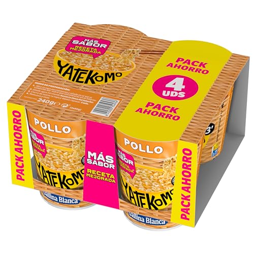 Gallina Blanca - Yatekomo Cup Pollo, pack 4 x 60