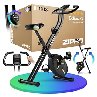 ZIPRO Velo D Appartement Vélo D'appartement Pliable Elliptique Cardio-training Home Trainer Connecté Pliant Cardio Biking Interieur Magnétique Professionnel Silencieux Adulte - Eclipse X