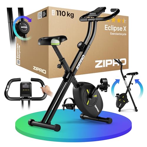 ZIPRO Velo D Appartement Vélo D'appartement Pliable Elliptique Cardio-training Home Trainer Connecté Pliant Cardio Biking Spinning Interieur Magnétique Professionnel Silencieux Adulte - Eclipse X
