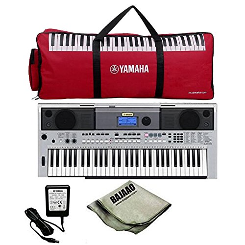 Yamaha PSRI455 Portable Keyboardwith Keyboard Gig Bag, Adaptor And
