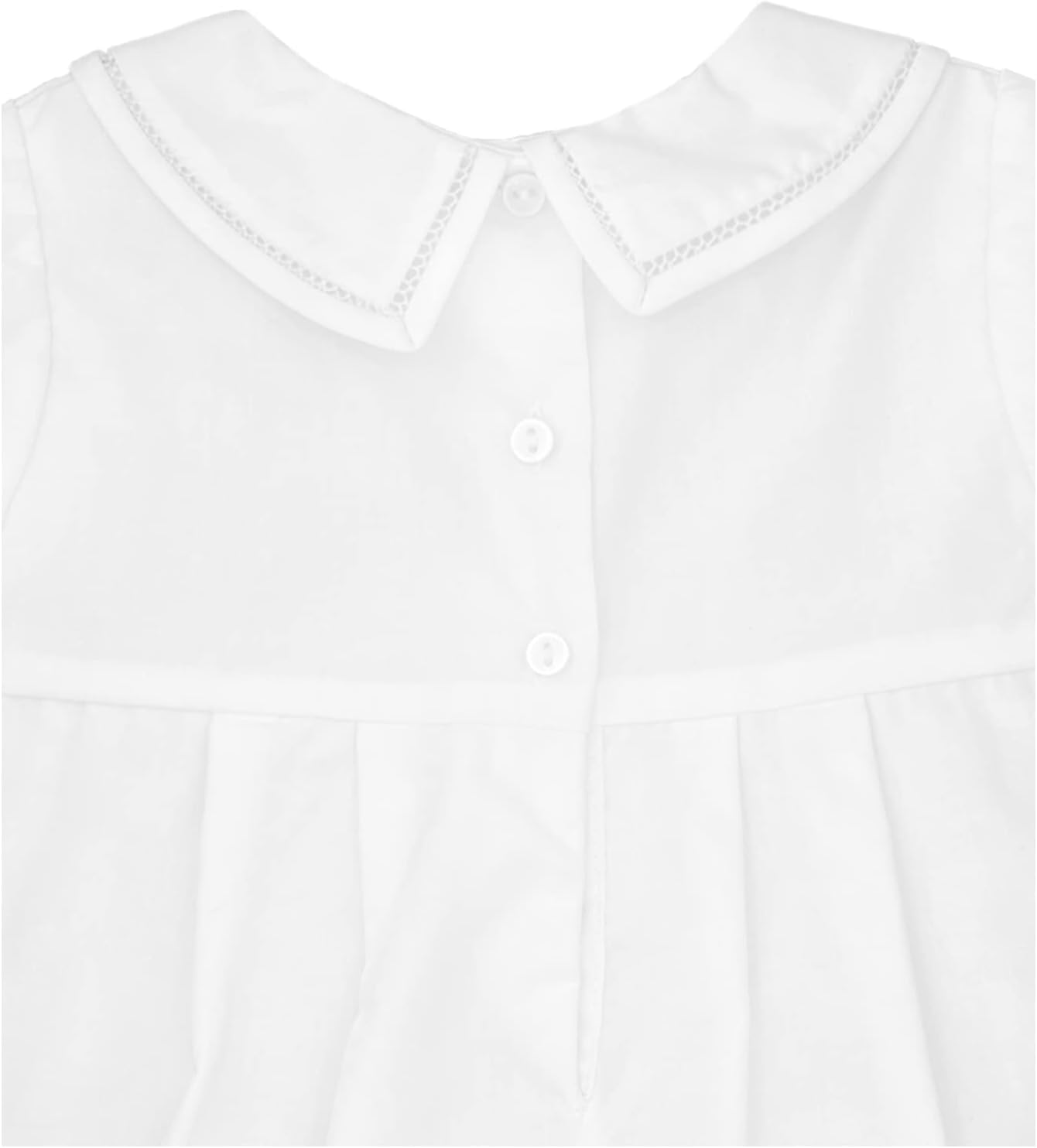 Petit Ami Baby Boys' Romper with Smocking and Faggoting