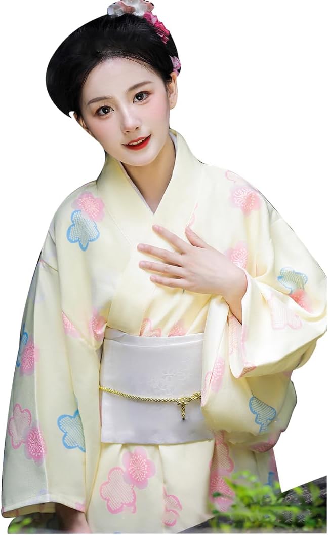 Amazon | [Vinemsals] 浴衣 レディース 花柄 和服 コスチューム