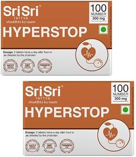Sri Sri Tattva Hyperstop, 200 Tablets | 300 mg (Pack of 2) Price In India
