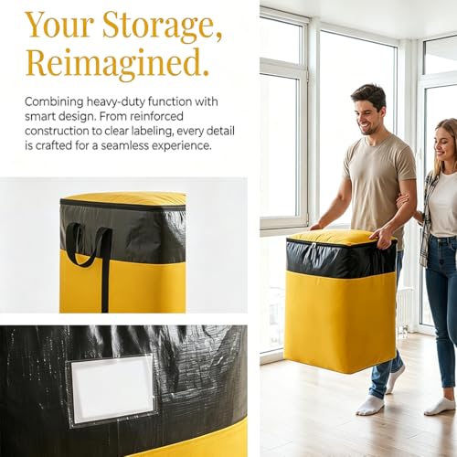 Sac de rangement solide pliables grands volumes et sac de déménagement imperméables - 7