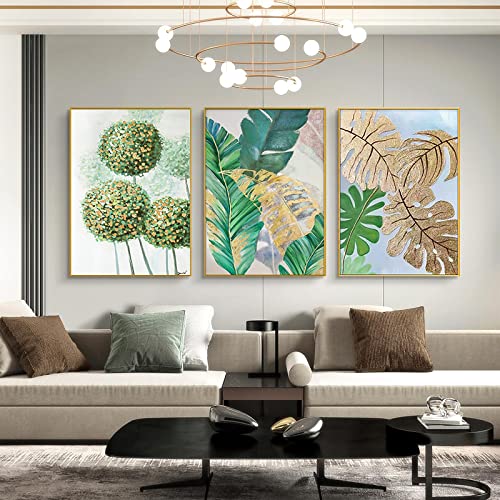 Peinture imprimé hortensia vert KEBIA toile 20x30cm décor salon