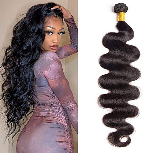 ADOIFAIR Hair 12A Brazilian Virgin Hair Body Wave 1 Bundle 100% Unprocessed Brazilian Body Wave Remy Human Hair Extensions Natural Color（28Inch,Single Bundle)