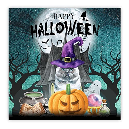 Cadeau pour la Saint-Valentin originale avec ce panneau en bois Halloween Cat