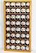 40 Baseball Arcylic Cubes Display Case Cabinet Holders Rack w/UV Protection, Cherry