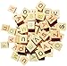 Abbaoww 600 Colorful Wood Scrabble Tiles Letter Tiles Wood Pieces-Great for Crafts, Pendants, Spelling,Scrapbook