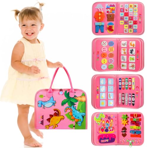 Winblo Toddler Busy Board - Montessori Toys for 1-3 Year Old...