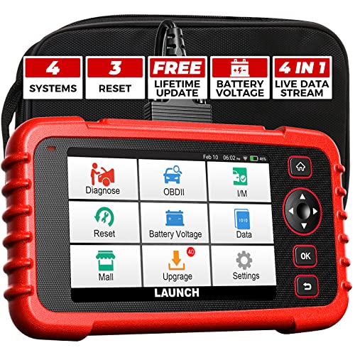 Launch Obd2 Scanner Crp123X Car Scanner, 2023 Lifetime Free Update Diagnostic Scan Tool With 3 Reset Sas/Throttle/Oil Reset, Abs Srs Transmission Car Check Engine Code Reader,Auto Vin,Battery Test #TOP21