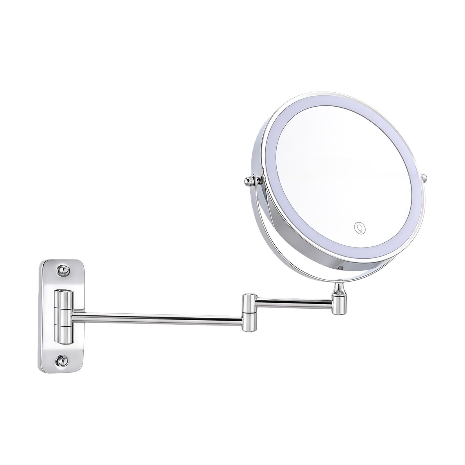 Miroir lumineux 360 degrés pour sublimer votre routine beauté matinale dans la salle de bain