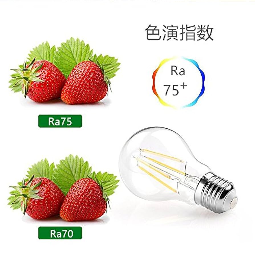 Amazon | LED電球 クリア E26 フィラメント 電球 レトロ 4W 電球