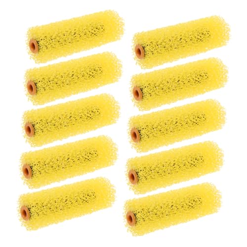KITANDOVE Versatile Drywall Texture Paint Rollers 10pcs Large Flower Embossing Roller Brush Covers for Wall Painting and Decoration