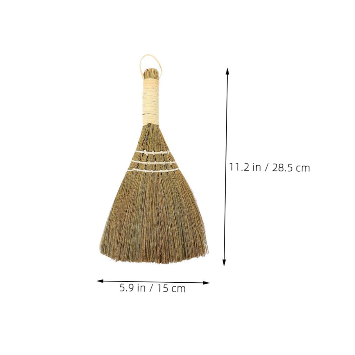 HEALEEP Desktop Broom Portable Short Handle Cleaning Broom with Natural Bristles for Efficient Tabletop for Home and Office Use