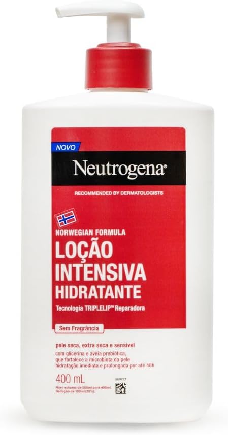 Neutrogena Hidratante Corporal Intensivo Norwegian, Sem Fragrância, 400ml Menor preço em Neutrogena Hidratante Corporal Intensivo Norwegian, Sem Fragrância, 400ml