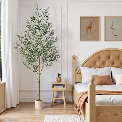 Alupssuc Olivenbaum Künstlich 180cm Kunstpflanze Groß Künstlicher Olivenbaum, Künstliche Pflanzen Kunstbaum Deko für Zuhause, Wohnzimmer, Schlafzimmer, Büro, Garten
