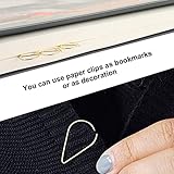 Gold Paper Clips 100 Pcs Small Teardrop Metal Clips | Water Drop Shaped Bookmarks for Office, School, Crafts, Photos & Posters | Premium Stainless Steel Decorative Clips(16x25mm) - Image 4
