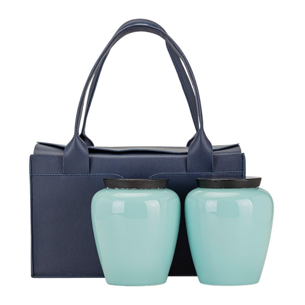 Set Da Tè Contenitore for la conservazione del tè in ceramica Barattolo sigillato for uso domestico Barattolo for il tè del risveglio Set da tè cinese Set di scatole regalo con doppio barattolo Baratt
