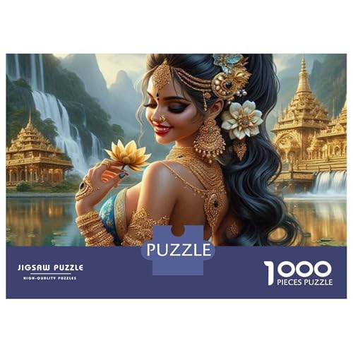 Rompecabezas educativo de belleza india: El regalo decorativo de 1000 piezas 2