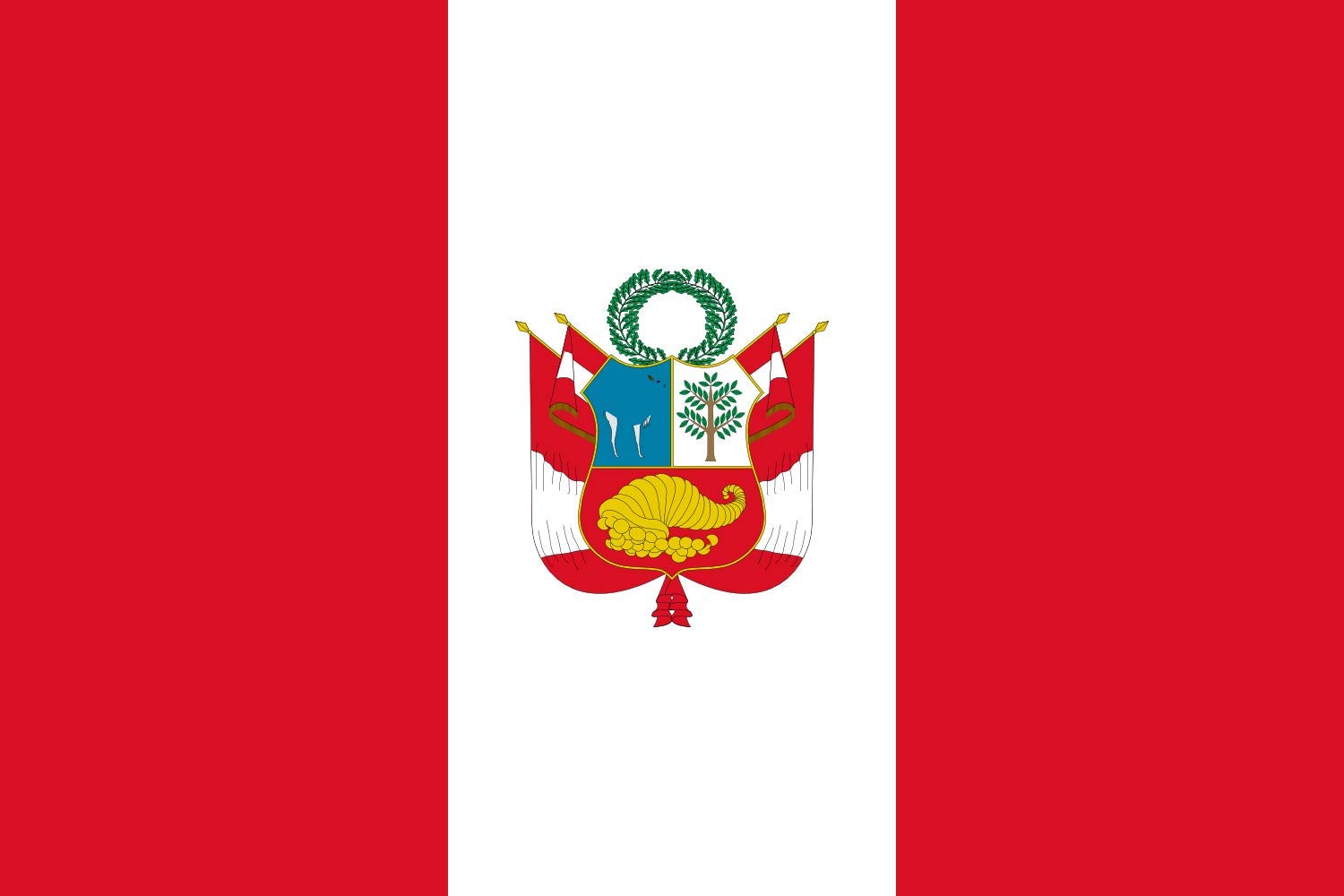 Drapeau Pérou de guerre grand format pavillon national historique militaire