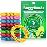 BuggyBands 24 Pack Mosquito Repellent Bracelets for Kids & Adults, Individually Wrapped Repellent Wristbands, DEET Free, Natural and Waterproof Band