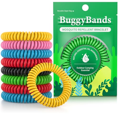 BuggyBands 24 Pack Mosquito Repellent Bracelets for Kids & Adults, Individually Wrapped Repellent...