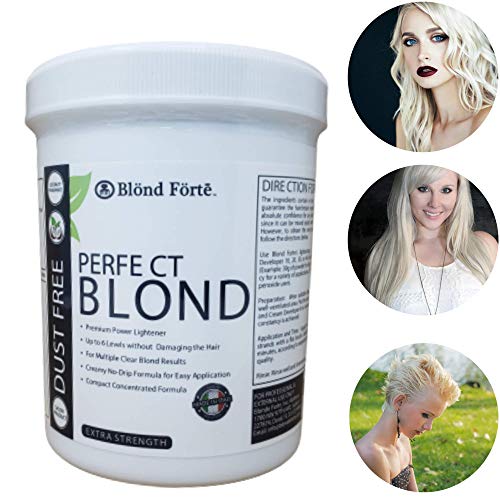 1.1 Pound Tub (17.6 Ounces) Perfect Blond Extra Strength Professional Hair Dye Toner Lightener Bleach -Made In Italy #TOP3