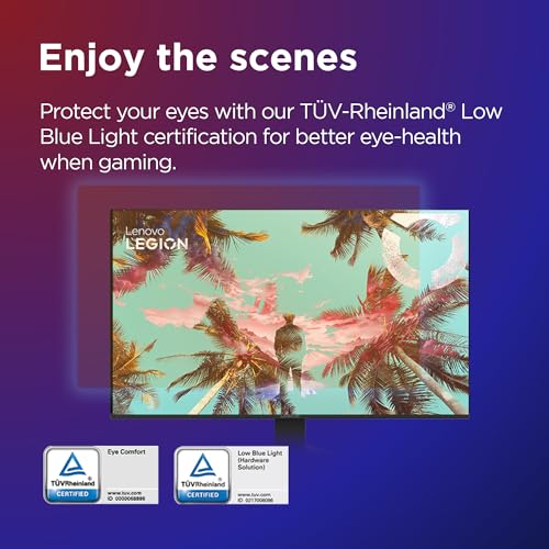 Lenovo Legion R27s Gaming Monitor 27" FHD (1920 x 1080) IPS, 1 ms MPRT, 144 Hz, Ports 1x HDMI 2.1 + DisplayPort 1.2, DisplayPort Cable included, Stand Tilt - Raven Black - Image 6