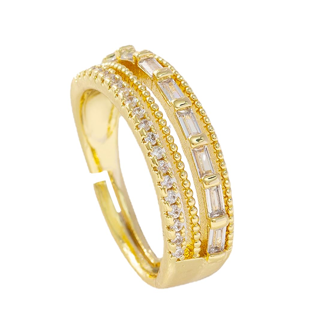ARHZ1 PCS anillos dorados mujer regalo aniversario pareja anillos para parejas anillos de compromiso alianzas boda ajustables